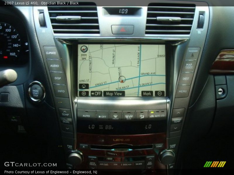 Obsidian Black / Black 2007 Lexus LS 460
