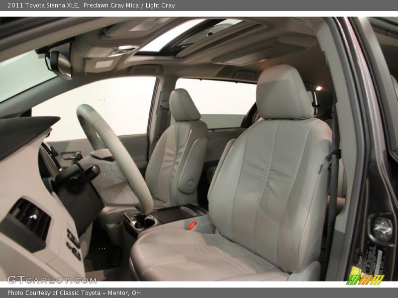 Predawn Gray Mica / Light Gray 2011 Toyota Sienna XLE