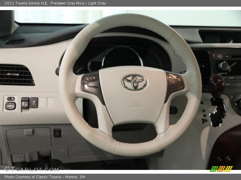 Predawn Gray Mica / Light Gray 2011 Toyota Sienna XLE