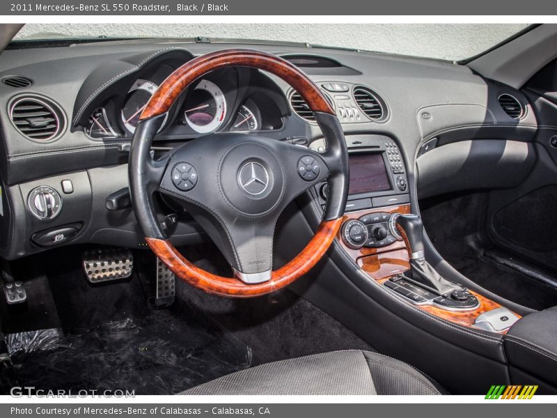 Black / Black 2011 Mercedes-Benz SL 550 Roadster