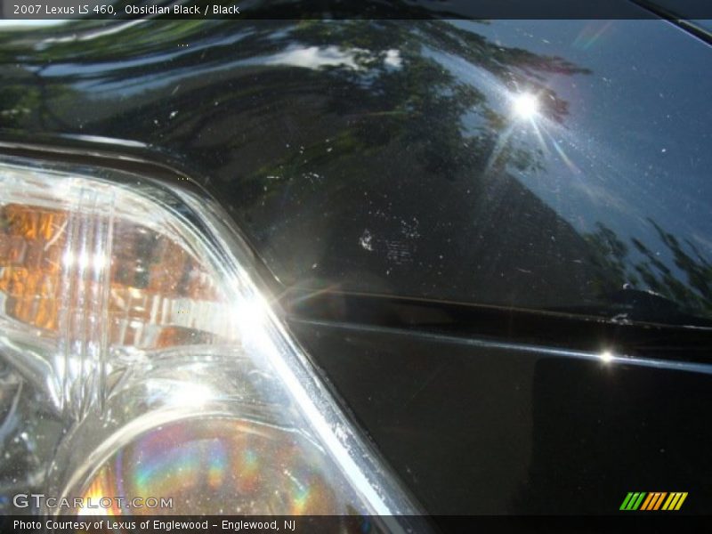 Obsidian Black / Black 2007 Lexus LS 460
