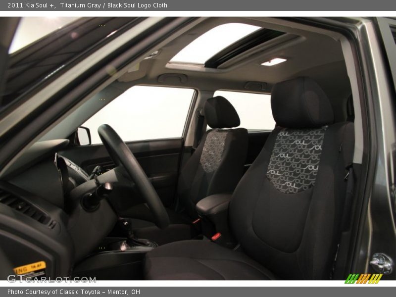 Titanium Gray / Black Soul Logo Cloth 2011 Kia Soul +