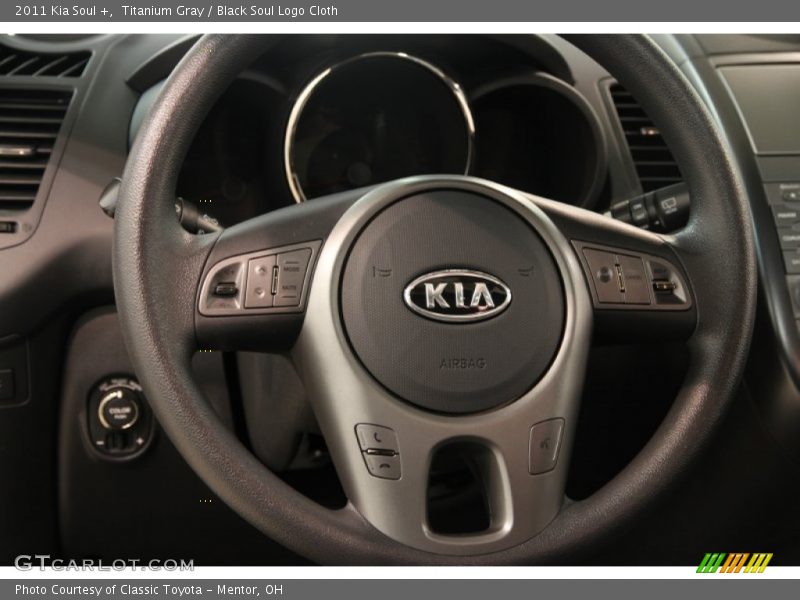 Titanium Gray / Black Soul Logo Cloth 2011 Kia Soul +