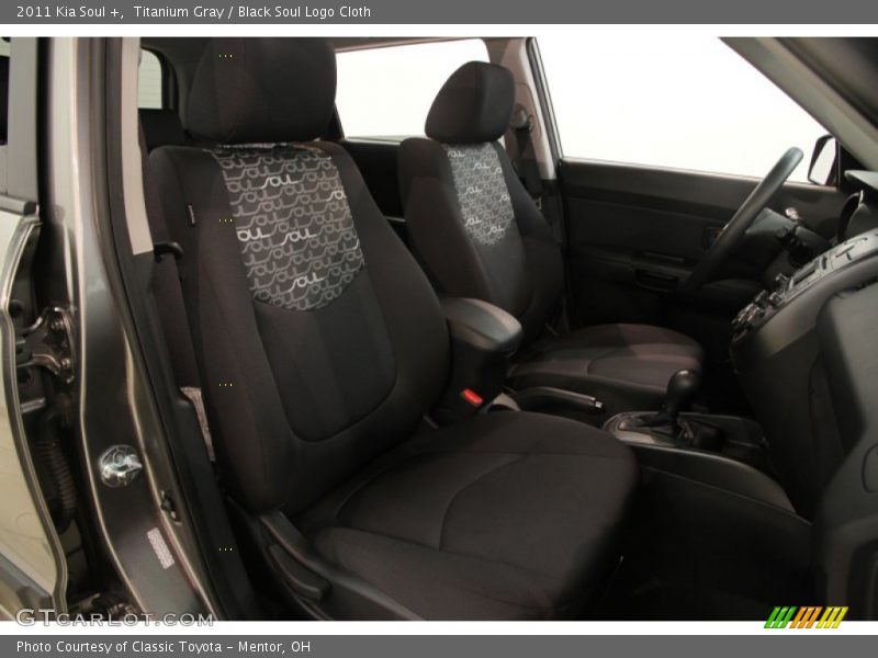 Titanium Gray / Black Soul Logo Cloth 2011 Kia Soul +