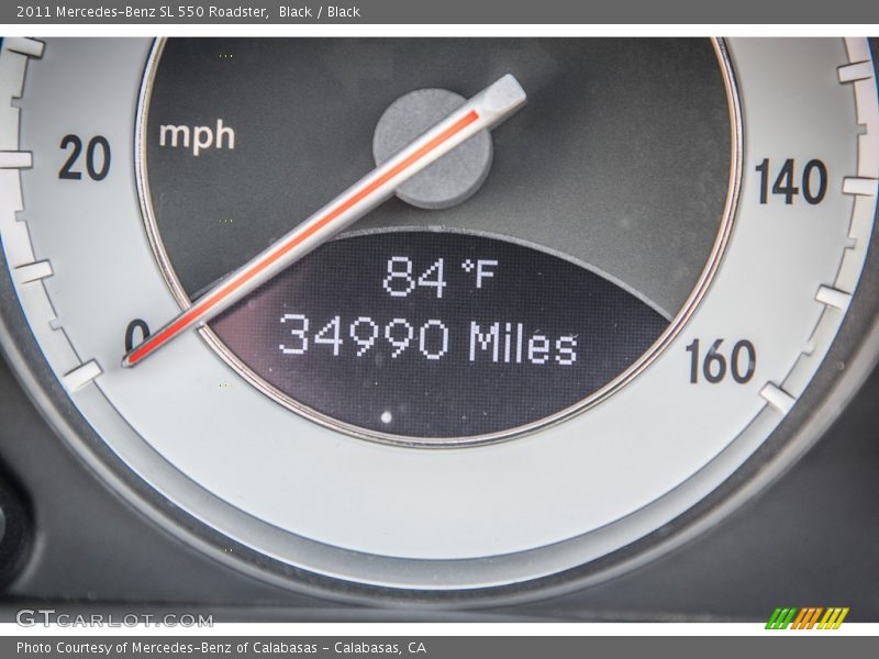 Black / Black 2011 Mercedes-Benz SL 550 Roadster
