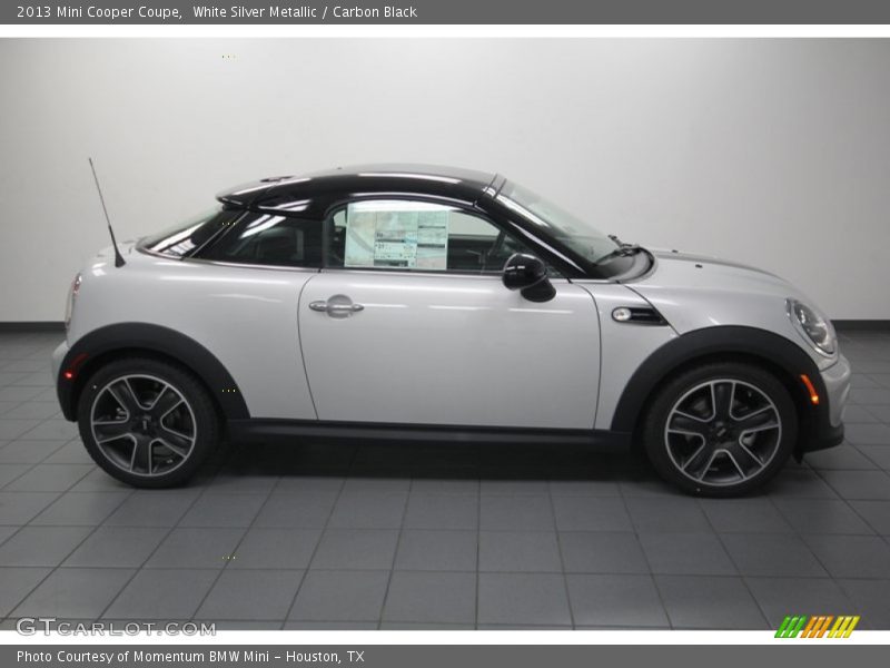White Silver Metallic / Carbon Black 2013 Mini Cooper Coupe