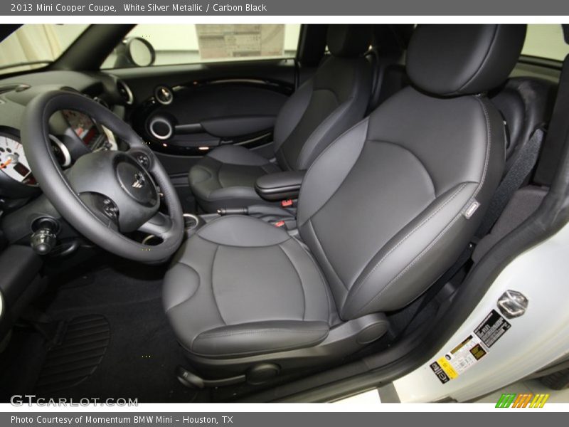 White Silver Metallic / Carbon Black 2013 Mini Cooper Coupe