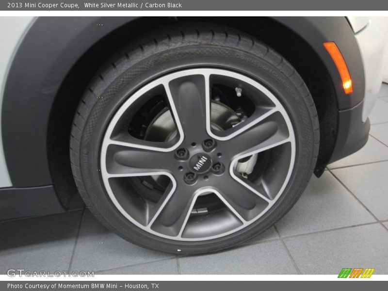 White Silver Metallic / Carbon Black 2013 Mini Cooper Coupe