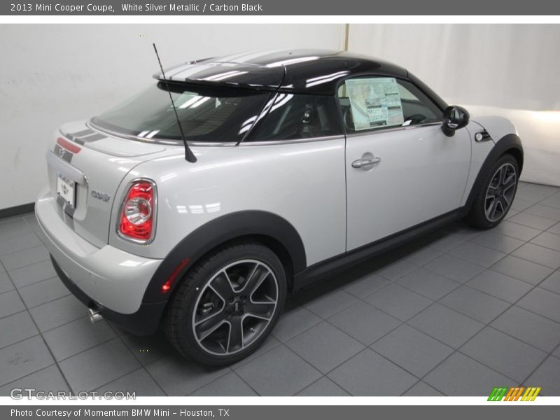 White Silver Metallic / Carbon Black 2013 Mini Cooper Coupe