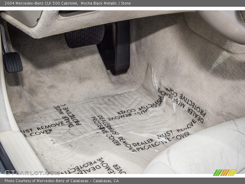 Mocha Black Metallic / Stone 2004 Mercedes-Benz CLK 500 Cabriolet