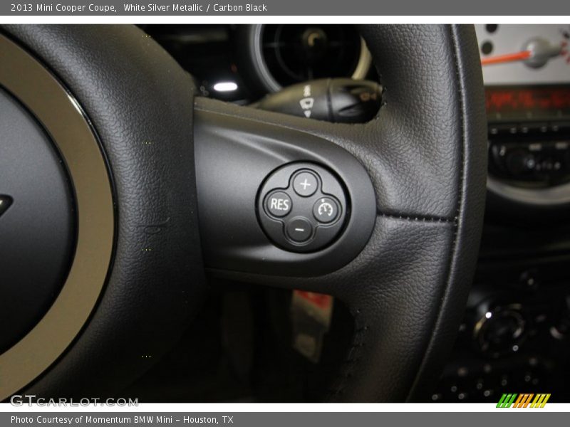 White Silver Metallic / Carbon Black 2013 Mini Cooper Coupe