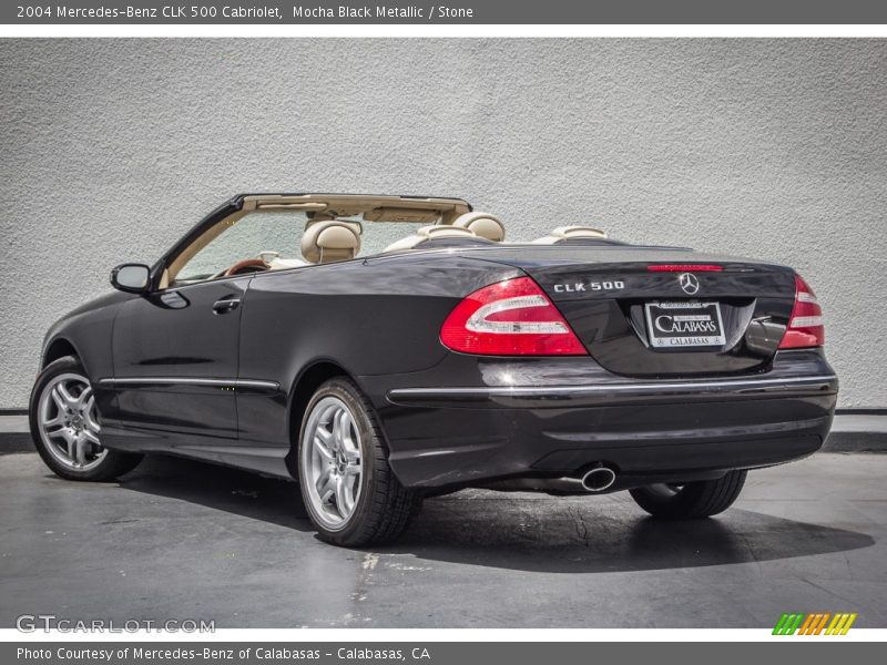 Mocha Black Metallic / Stone 2004 Mercedes-Benz CLK 500 Cabriolet