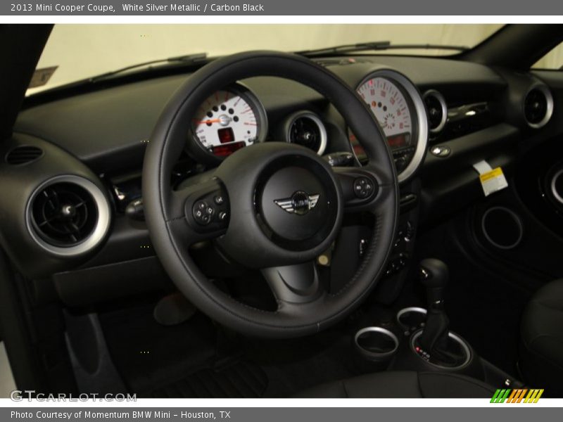White Silver Metallic / Carbon Black 2013 Mini Cooper Coupe