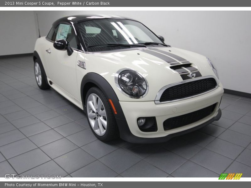 Pepper White / Carbon Black 2013 Mini Cooper S Coupe