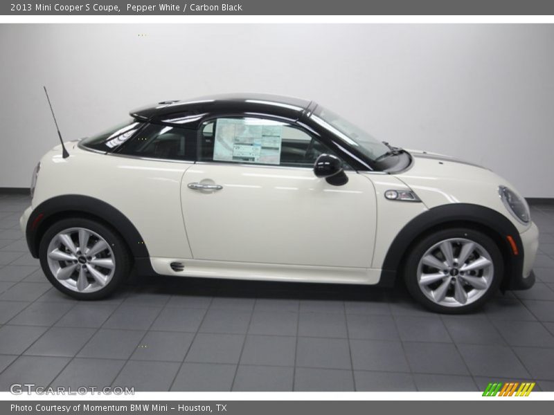 Pepper White / Carbon Black 2013 Mini Cooper S Coupe