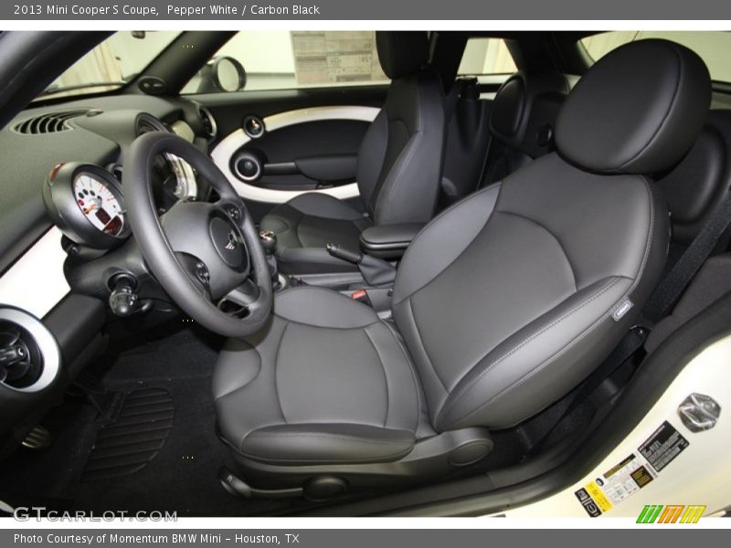 Pepper White / Carbon Black 2013 Mini Cooper S Coupe