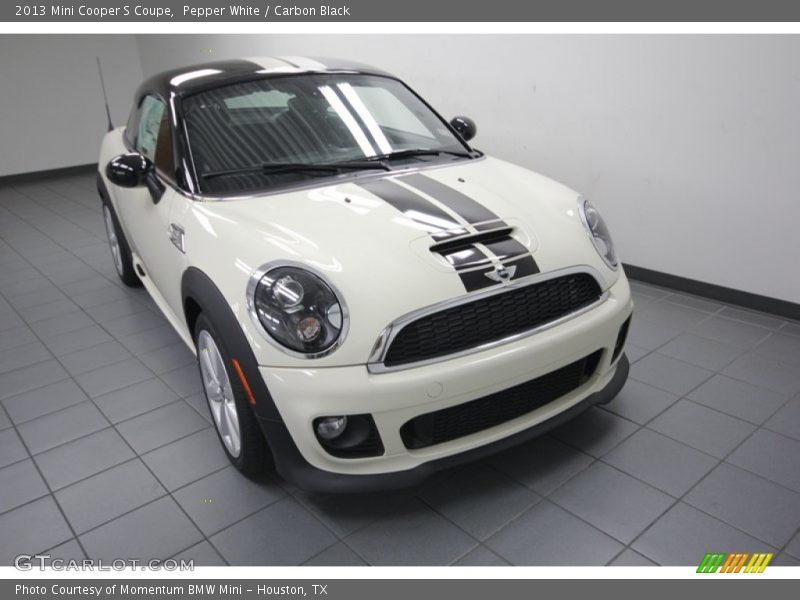 Pepper White / Carbon Black 2013 Mini Cooper S Coupe