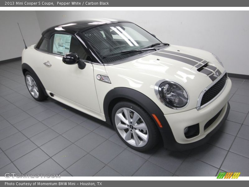 Pepper White / Carbon Black 2013 Mini Cooper S Coupe