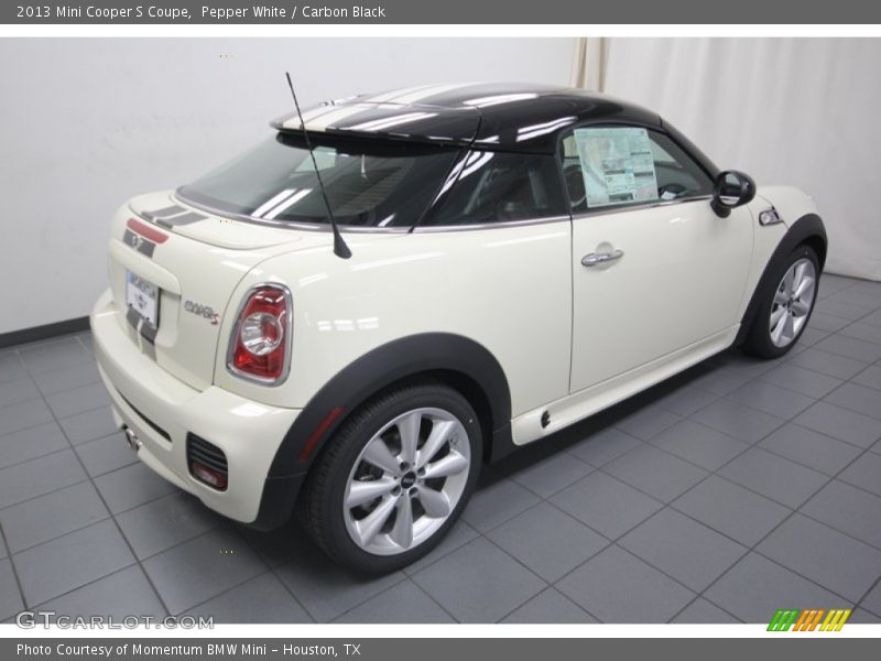 Pepper White / Carbon Black 2013 Mini Cooper S Coupe