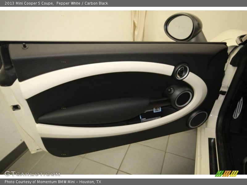 Pepper White / Carbon Black 2013 Mini Cooper S Coupe