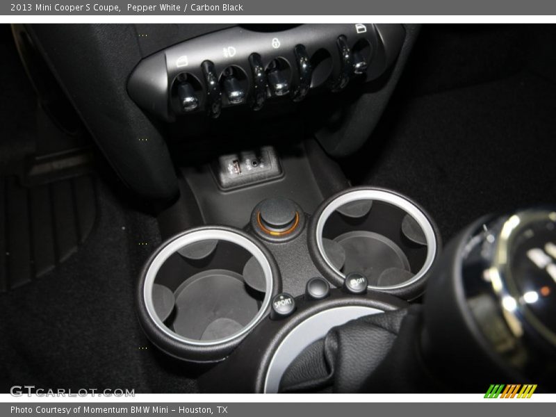 Pepper White / Carbon Black 2013 Mini Cooper S Coupe