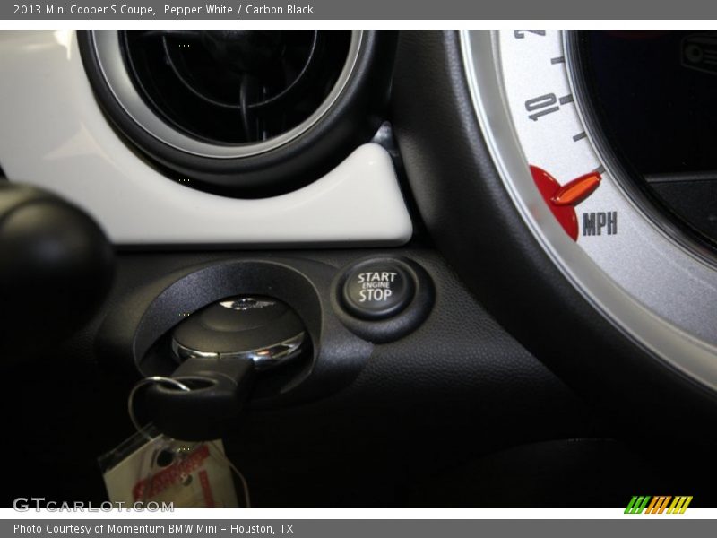 Pepper White / Carbon Black 2013 Mini Cooper S Coupe