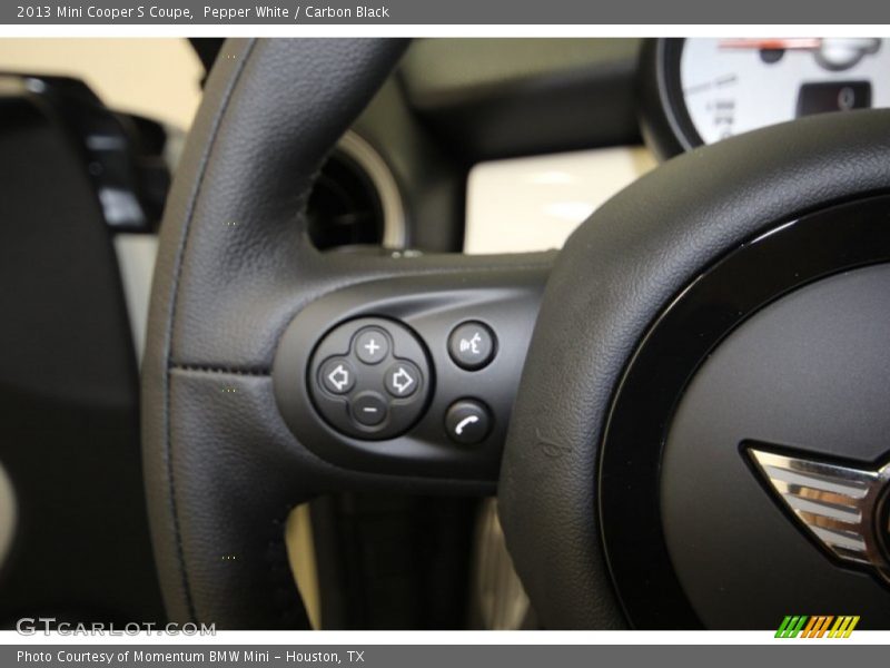 Pepper White / Carbon Black 2013 Mini Cooper S Coupe
