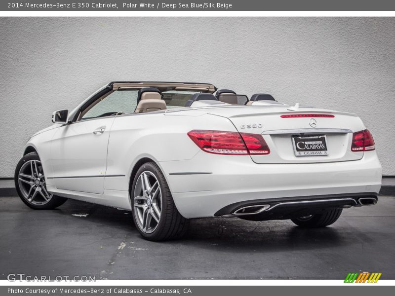 Polar White / Deep Sea Blue/Silk Beige 2014 Mercedes-Benz E 350 Cabriolet