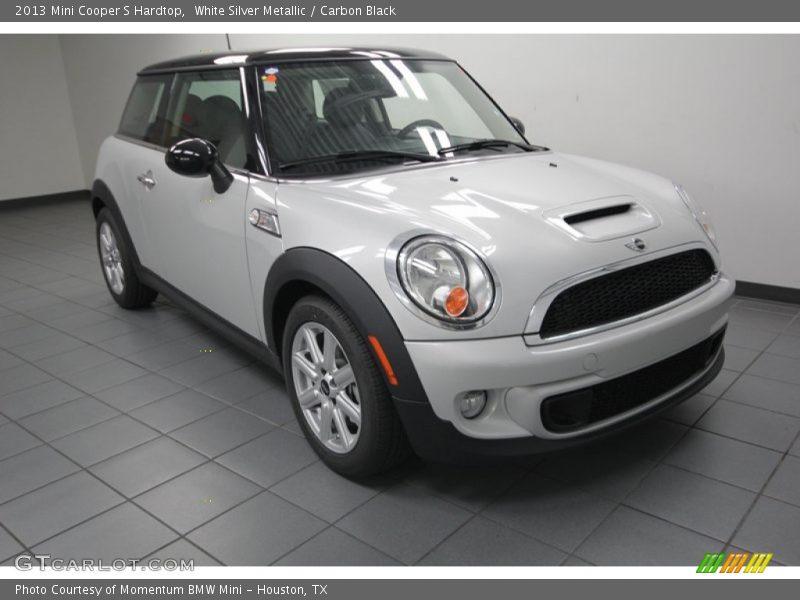White Silver Metallic / Carbon Black 2013 Mini Cooper S Hardtop