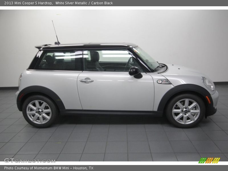 White Silver Metallic / Carbon Black 2013 Mini Cooper S Hardtop