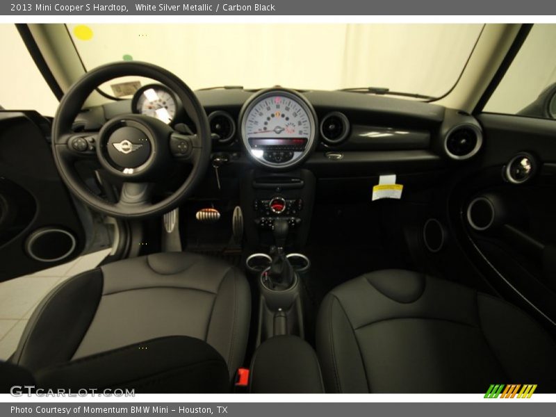 White Silver Metallic / Carbon Black 2013 Mini Cooper S Hardtop