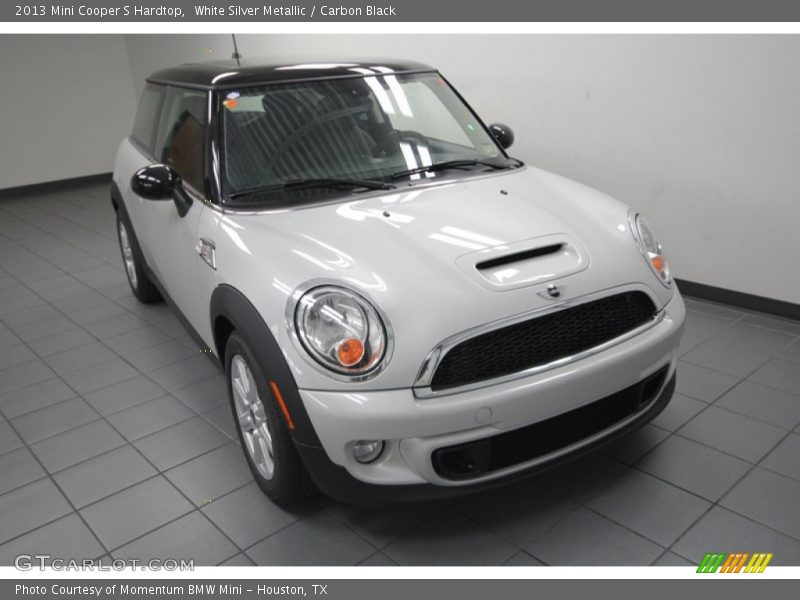 White Silver Metallic / Carbon Black 2013 Mini Cooper S Hardtop
