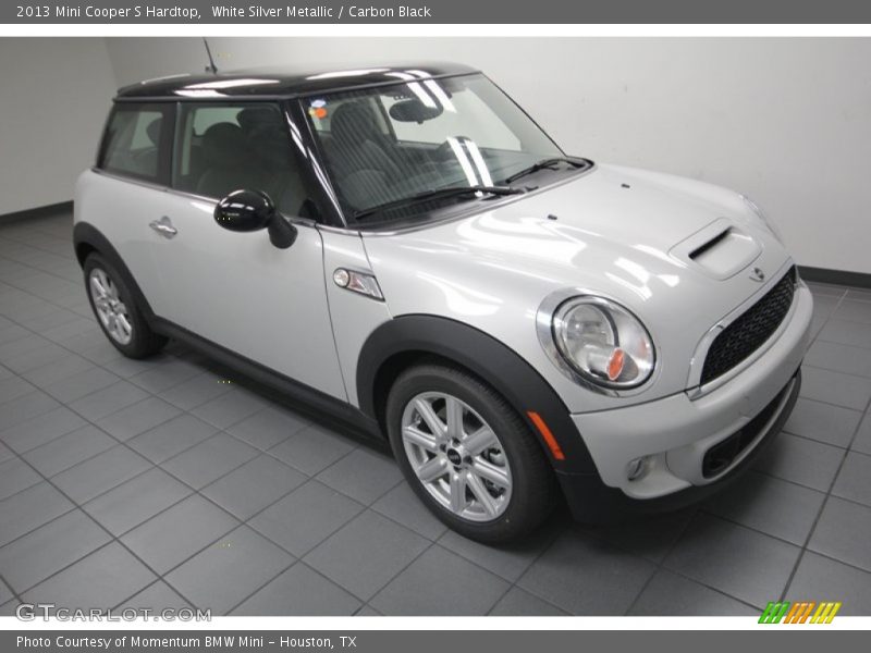 White Silver Metallic / Carbon Black 2013 Mini Cooper S Hardtop