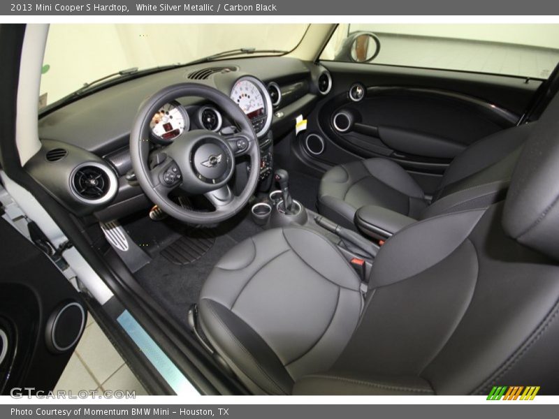 White Silver Metallic / Carbon Black 2013 Mini Cooper S Hardtop