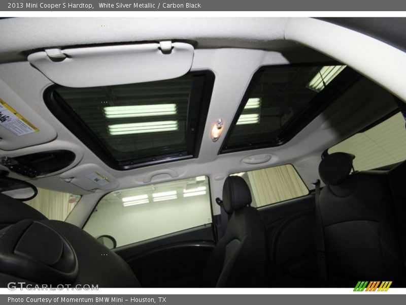 White Silver Metallic / Carbon Black 2013 Mini Cooper S Hardtop