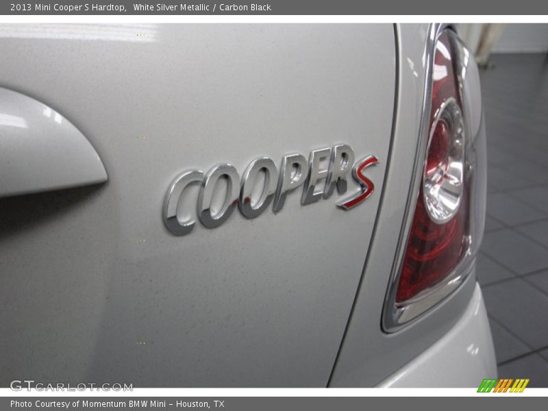 White Silver Metallic / Carbon Black 2013 Mini Cooper S Hardtop