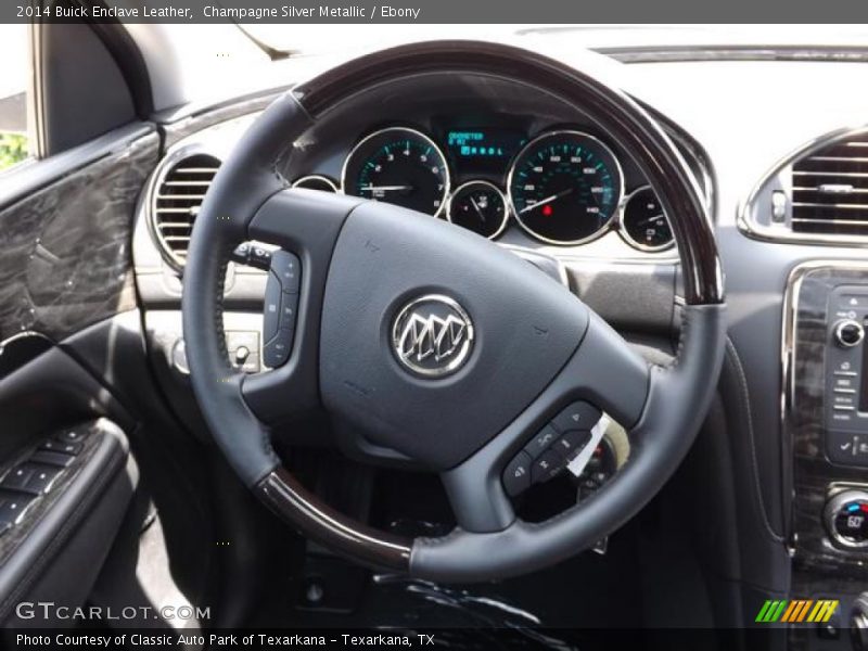 Champagne Silver Metallic / Ebony 2014 Buick Enclave Leather