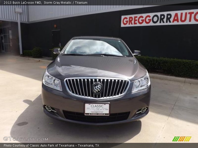 Storm Gray Metallic / Titanium 2013 Buick LaCrosse FWD