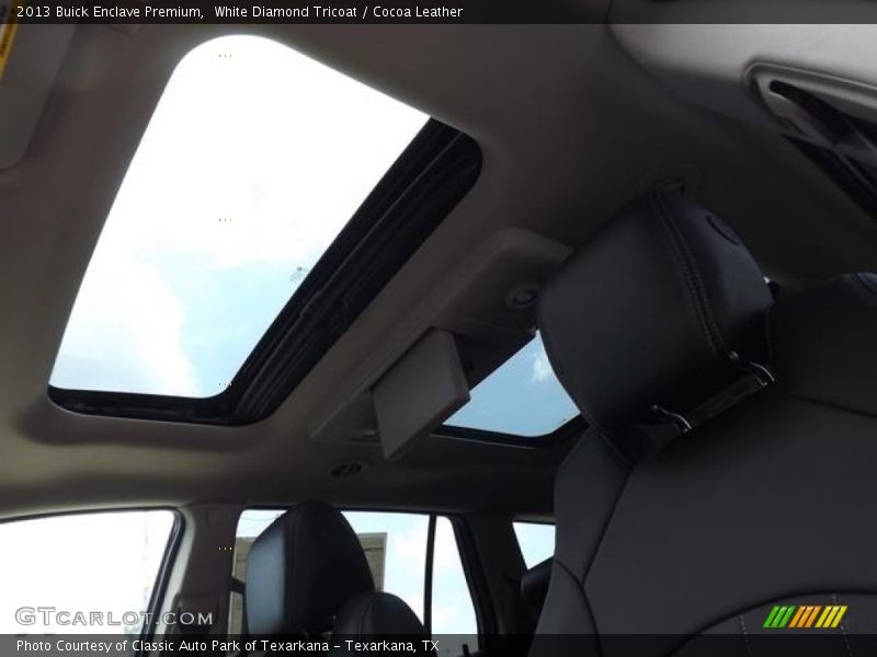 White Diamond Tricoat / Cocoa Leather 2013 Buick Enclave Premium