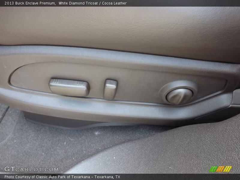 White Diamond Tricoat / Cocoa Leather 2013 Buick Enclave Premium