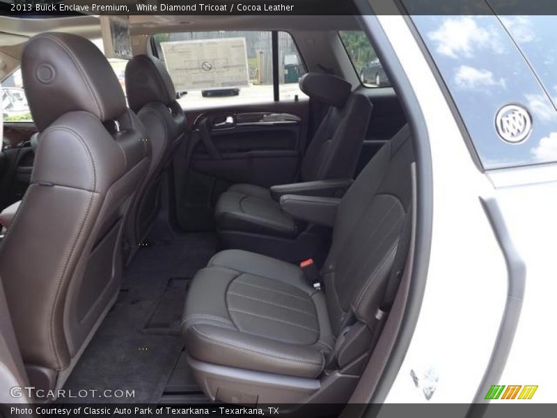 White Diamond Tricoat / Cocoa Leather 2013 Buick Enclave Premium