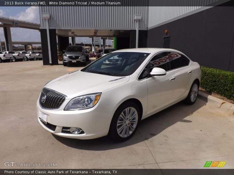 White Diamond Tricoat / Medium Titanium 2013 Buick Verano FWD