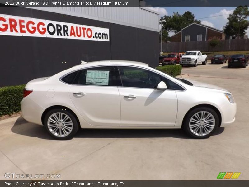 White Diamond Tricoat / Medium Titanium 2013 Buick Verano FWD