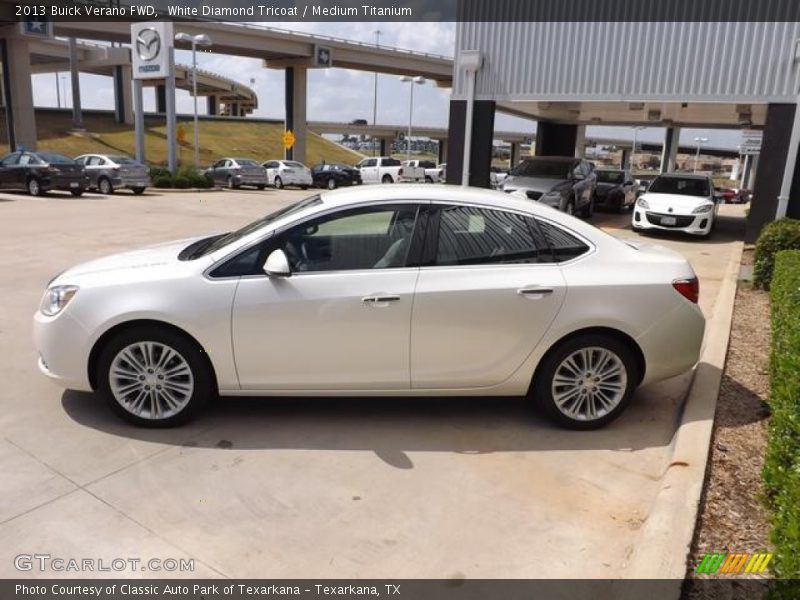 White Diamond Tricoat / Medium Titanium 2013 Buick Verano FWD