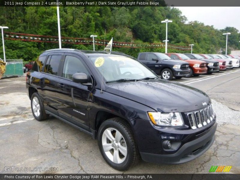 Blackberry Pearl / Dark Slate Gray/Light Pebble Beige 2011 Jeep Compass 2.4 Latitude