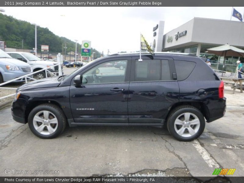 Blackberry Pearl / Dark Slate Gray/Light Pebble Beige 2011 Jeep Compass 2.4 Latitude