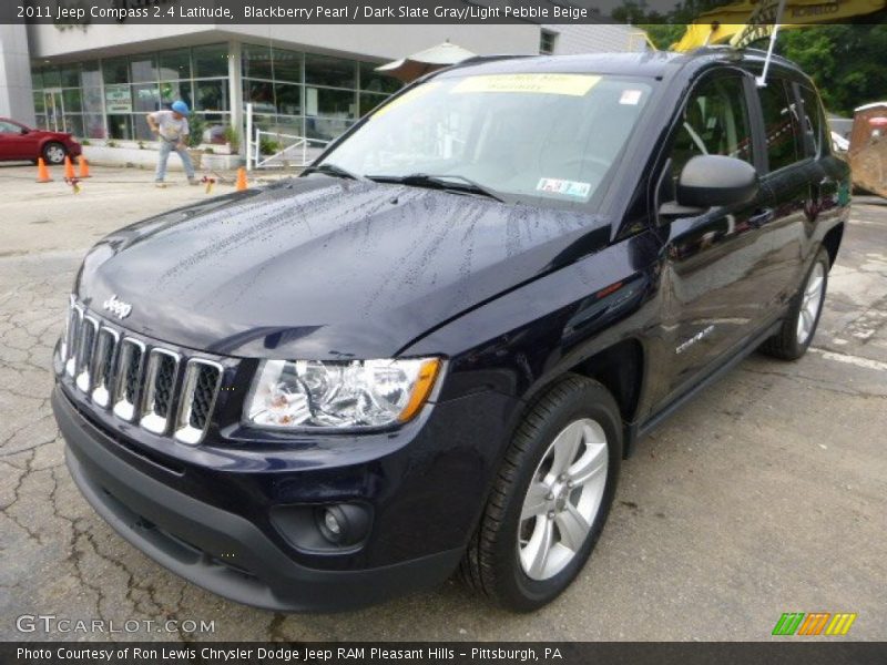 Blackberry Pearl / Dark Slate Gray/Light Pebble Beige 2011 Jeep Compass 2.4 Latitude