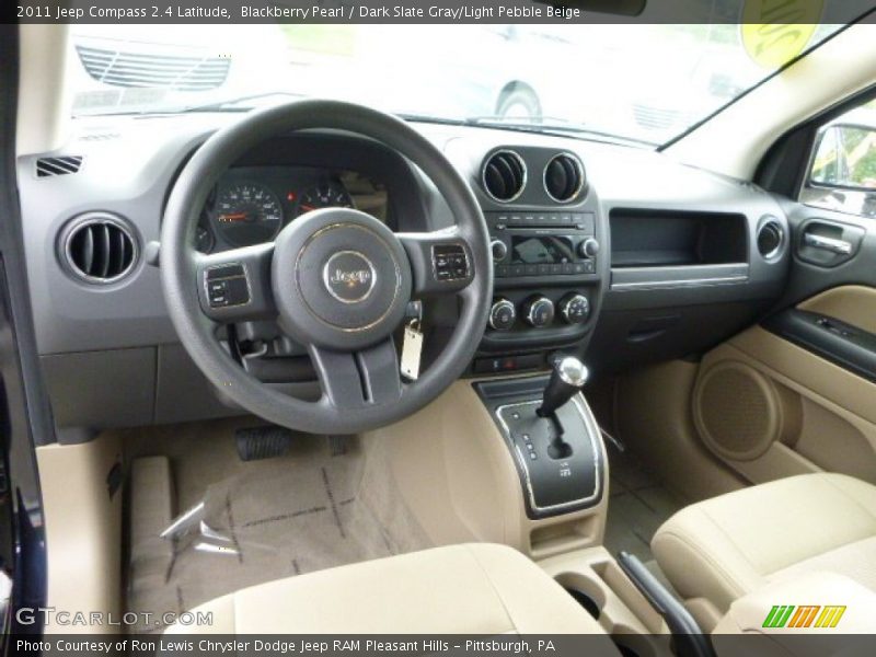 Blackberry Pearl / Dark Slate Gray/Light Pebble Beige 2011 Jeep Compass 2.4 Latitude