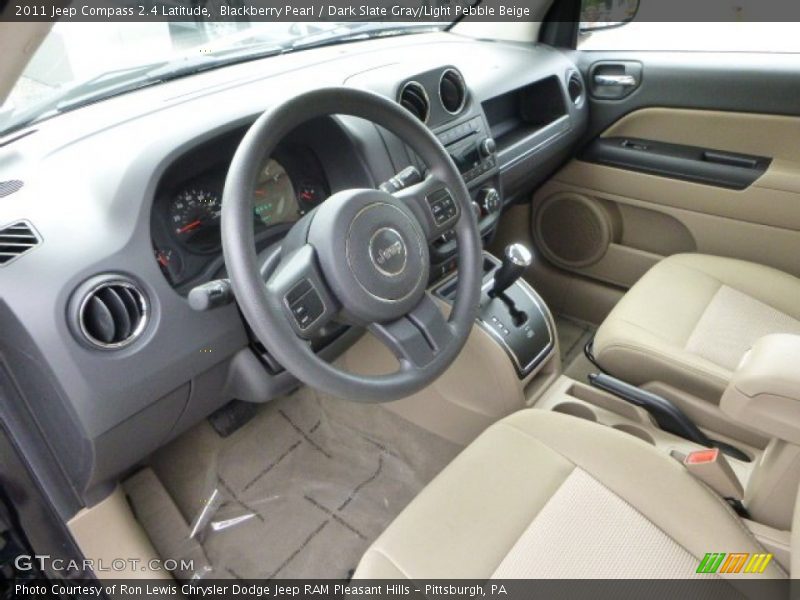 Blackberry Pearl / Dark Slate Gray/Light Pebble Beige 2011 Jeep Compass 2.4 Latitude