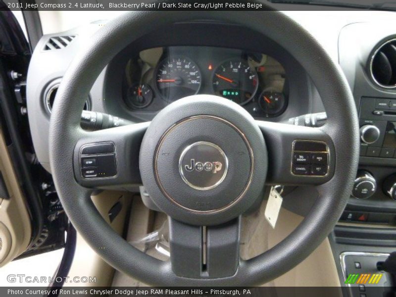 Blackberry Pearl / Dark Slate Gray/Light Pebble Beige 2011 Jeep Compass 2.4 Latitude